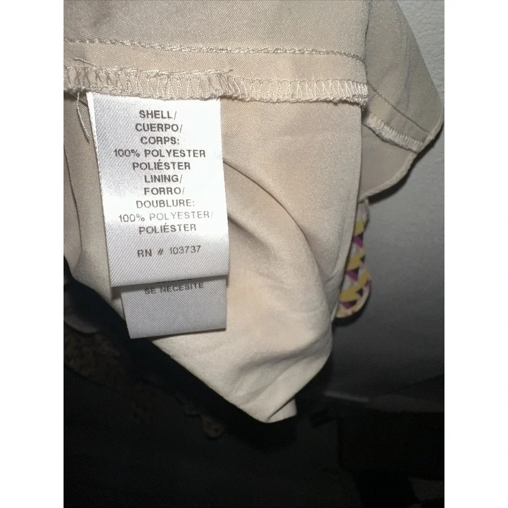Donna Morgan Ruffled Yellow‎ Geometric Wrap Dress Size 0
